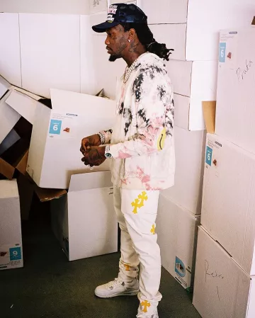 Jordan 4 Retro Pure Money de Offset sur le compte Instagram de @offsetyrn