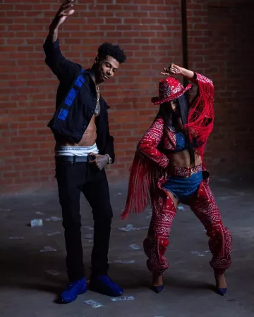 of Blueface account on the Instagram of @bluefacebleedem__