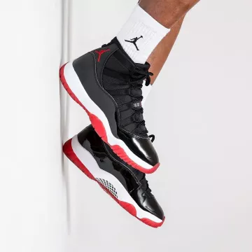 Air Jordan XI Bred (release of 2019) porté par @crepecity  sur le compte Instagram de @crepecity 