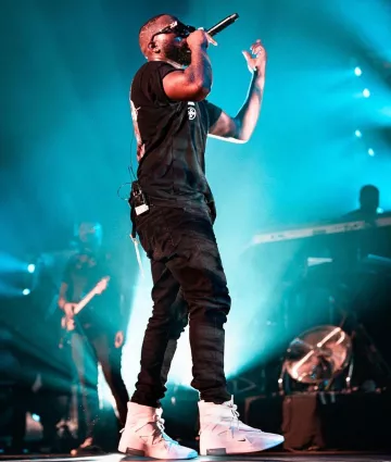 Air Fear Of God 1 Sail Black portée par Vegedream sur son post Instagram @vegedream