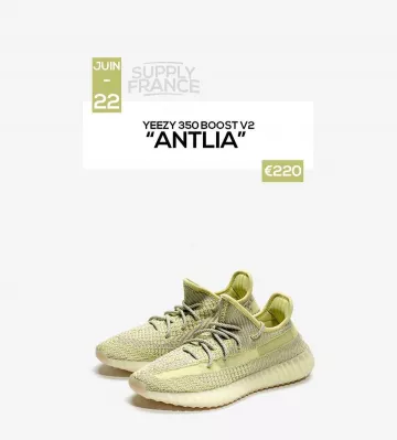 Adidas Yeezy Boost 350 V2 Antlia (No Reflectante) en la cuenta de Instagram de @supplyfrance