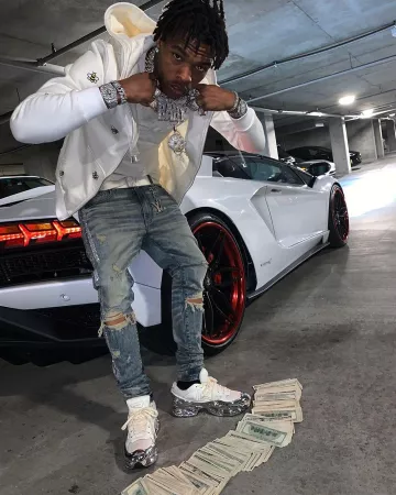 Adidas Ozweego Raf Simons Crema Blanco Plata Metalizada usada por Lil Baby en su publicación de Instagram @lilbaby_1