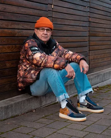 Nike Air Force 1 Low Travis Scott Cactus Jack Gramps sur le compte Instagram de @jaadiee