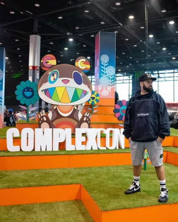 Qias Omar's Stone Island Tightening Link Shorts en la cuenta de Instagram de @qiasomar