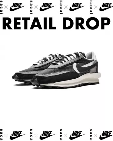 Nike LD Waffle sacai Black sur le compte Instagram de @coproom
