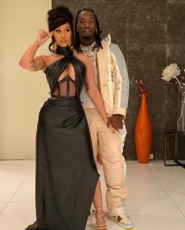 Jordan 1 Mid IS Fearless Home Chateau Red worn by Offset account on the Instagram of @iamcardib