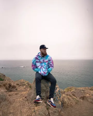 El par de zapatillas Nike LD Waffle Sacai Blue Multi usadas por Foamer Simpson en su cuenta de Instagram @mrfoamersimpson