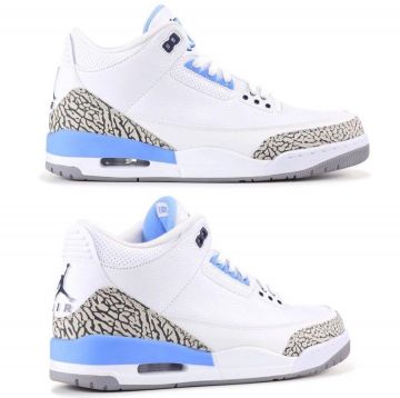 Jordan 3 Retro UNC PE sur le compte Instagram de @emerald_city_deadstock