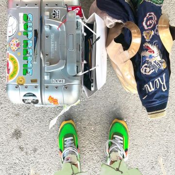 Nike ld waffle green gusto on the account Instagram of @selmakacisebbagh