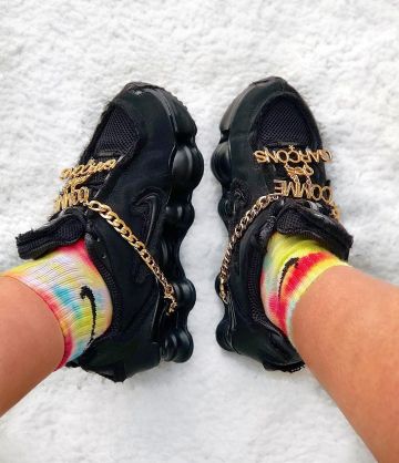 Nike shox x CDG de @rebeccahyldahl en la cuenta de Instagram de @rebeccahyldahl