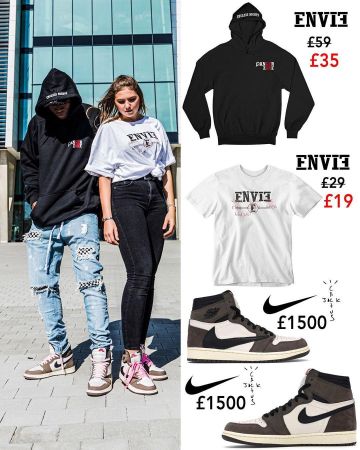 Jordan 1 Retro High Travis Scott sur le compte Instagram de @envie__clothing
