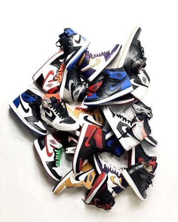 Nike jordan 1 la to chicago sur le compte Instagram de @gentlemengrid
