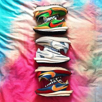 Nike cardigan ld waffle white on the account Instagram of @selmakacisebbagh