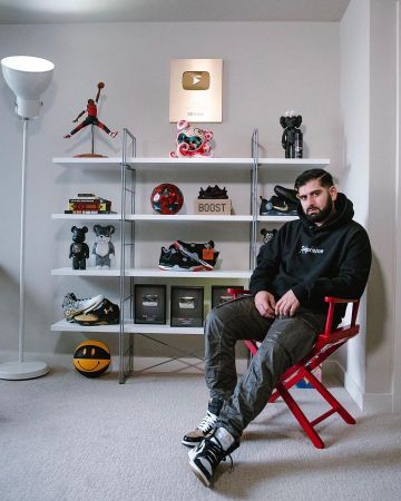 Les Sneakers Jordan 1 Retro High Gold Top 3 de Qias Omar sur le compte Instagram de @qiasomar