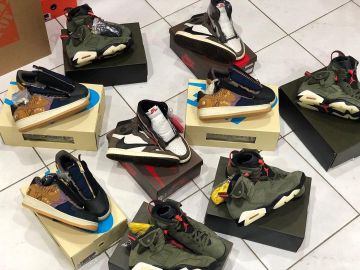 Air Force 1 Low Travis Scott Cactus Jack sur le compte Instagram de @broward.kicks
