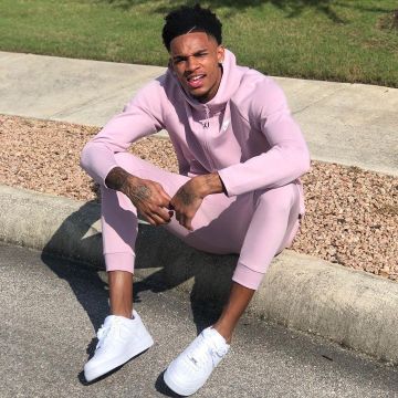 Nike air force 1' 07 de Dejounte Murray sur le compte Instagram de @dejountemurray