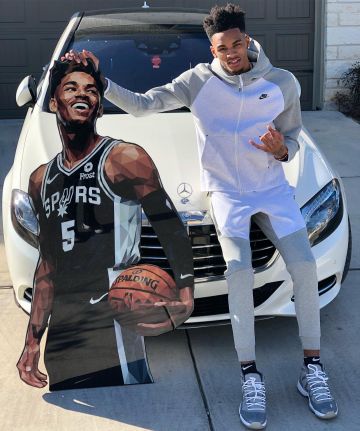 Jordan 11 Retro Cool Grey de Dejounte Murray sur le compte Instagram de @dejountemurray