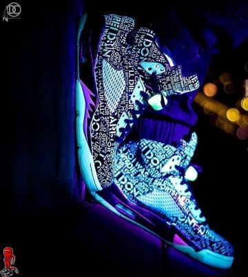Jordan 5 Retro Doernbecher sur le compte Instagram de @laced_differently