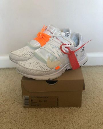 Air Presto Off-White White (2018) on the account Instagram of @broward.kicks