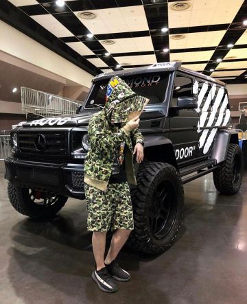 Short Bape en la cuenta de Instagram de @overgrailed