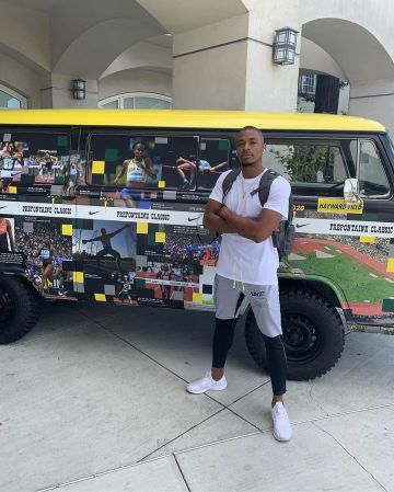 Nike Air Zoom Pegasus 36 of Wilhem Belocian on the account Instagram of @wilhembelocian