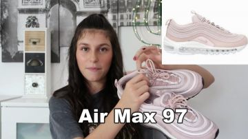 Les sneakers Nike Air Max 97 rose dans la vidéo ALL MY SNEAKERS - SHOPPING CHAUSSURES POUR LA RENTRÉE - BACK TO SCHOOL 2019_2020