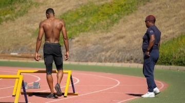 Nike Air Zoom Pegasus 36 of Wilhem Belocian on the account Instagram of @wilhembelocian