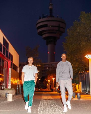 Jogging Adidas vert de Lasco sur le compte Instagram de @lascoltf
