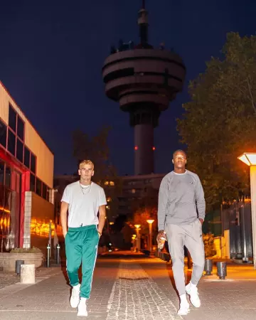 Jogging Adidas vert de Lasco sur le compte Instagram de @lascoltf