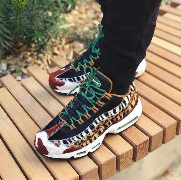 Air max 95 " animal 2.0 " porté par iamkev_  sur le compte Instagram de @iamkev_ 