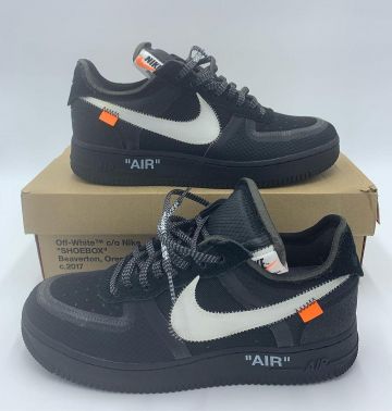 Air Force 1 Low Off-White Black White en la cuenta de Instagram de @shoegod12