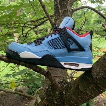 Jordan 4 Retro Travis Scott Cactus Jack sur le compte Instagram de @shoegod12