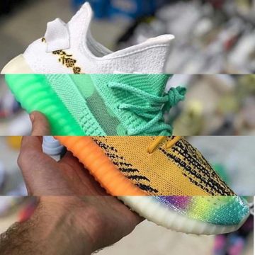 Adidas Yeezy Boost 350 V2 Glow en la cuenta de Instagram de @minicrep