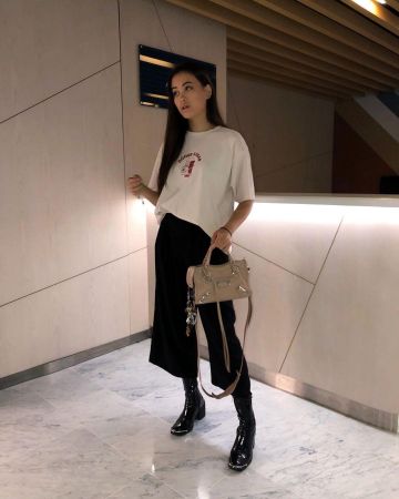 Sac classic city mini Balenciaga de Knoetzie sur le compte Instagram de @knoetzie