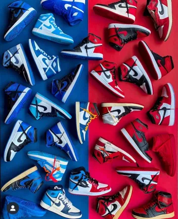 Jordan 1 Retro High Fearless UNC Chicago sur le compte Instagram de @sneaker.tag