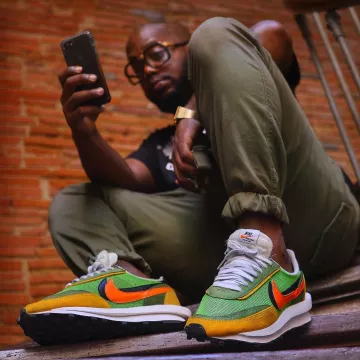 Nike cardigan ld waffle green multi on the account Instagram of @yokickz