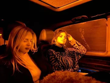 Rebecca De Ravenel I See Stars Mul­ti Gem Ear­rings worn by Selena Gomez Nrj Radio in Paris December 13, 2019