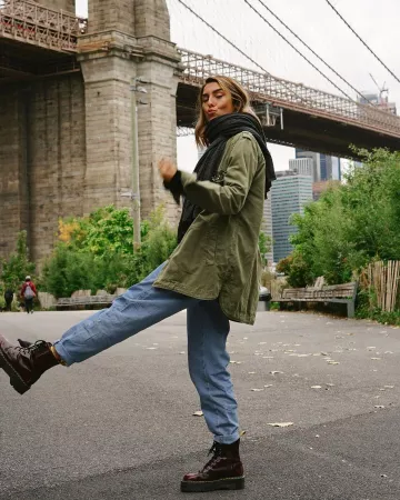 Dr Martens Jadon II Végétalien Plate-forme de Bottes de Anna Ferrer Padilla sur l'Instagram account @annafpadilla