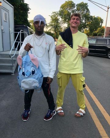 The durag white Skimask The Slumpgod on the account Instagram of @_colebennett_