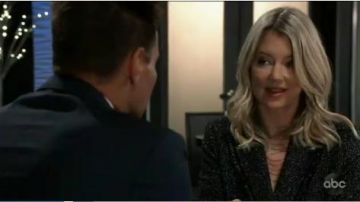 Veronica Beard Grey Jack­et worn by Nina Reeves (Cynthia Watros) as seen on General Hospital December 13, 2019