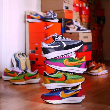 Sacai ld waffle blue en la cuenta de Instagram de @yokickz