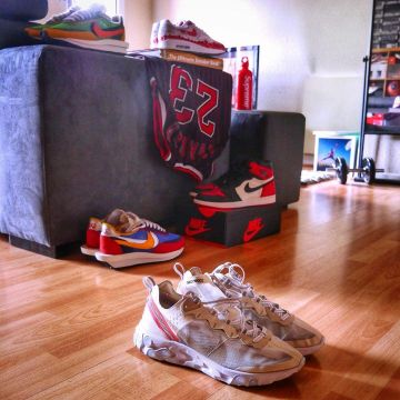 Nike react 87 sail light on the account Instagram of @yokickz