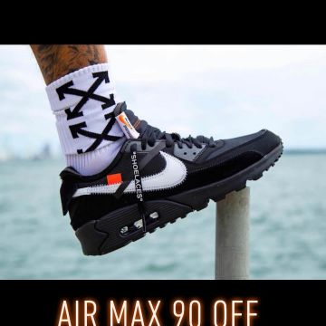 The Air Max 90 OFF WHITE Black on the account Instagram of @sneakersavenue94