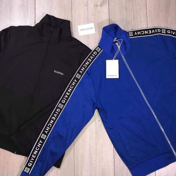 Givenchy Blue Track Jacket en la cuenta de Instagram de @open_attireuk