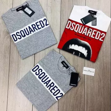 DSQUARED2 White T-Shirt sur le compte Instagram de @open_attireuk