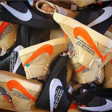 Les Nike Blazer Mid Off-White Grim Reaper sur le compte Instagram de @sneakersavenue94