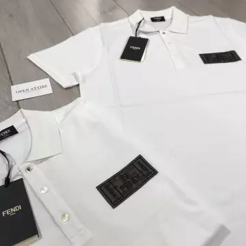 Fendi White Polo Shirt sur le compte Instagram de @open_attireuk