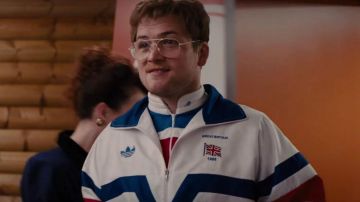 Great Britain Adidas track Jacket worn by Eddie Edwards (Taron Egerton) dans Eddie the Eagle
