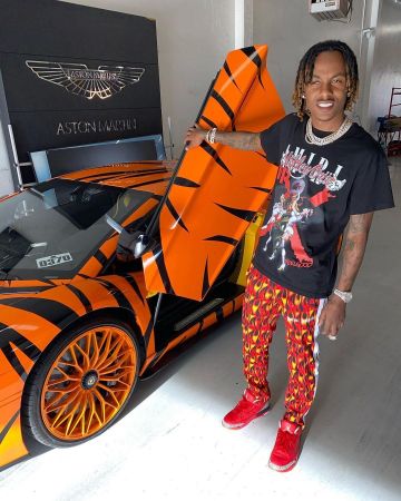 AMIRI PRINTED T-SHIRT "MÖTLEY CRÜE DR. FEEL GOOD" by Rich the Kid on the account Instagram of @richthekid