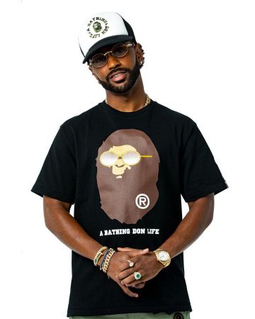 T Shirt Bape x Big Sean (black) Big Sean on the account Instagram of @bigsean